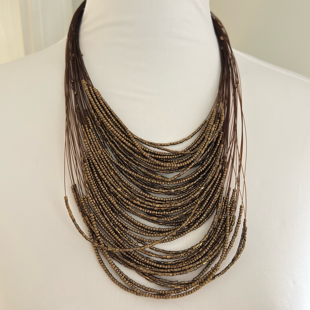 Necklace ~ Catwalk Queen - Brass